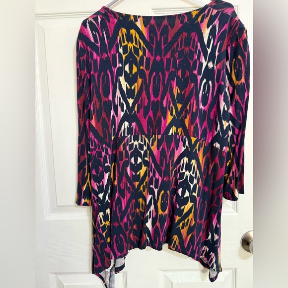 Ruby Rd. Multicolor Geometric Tunic Top - Picture 4 of 4